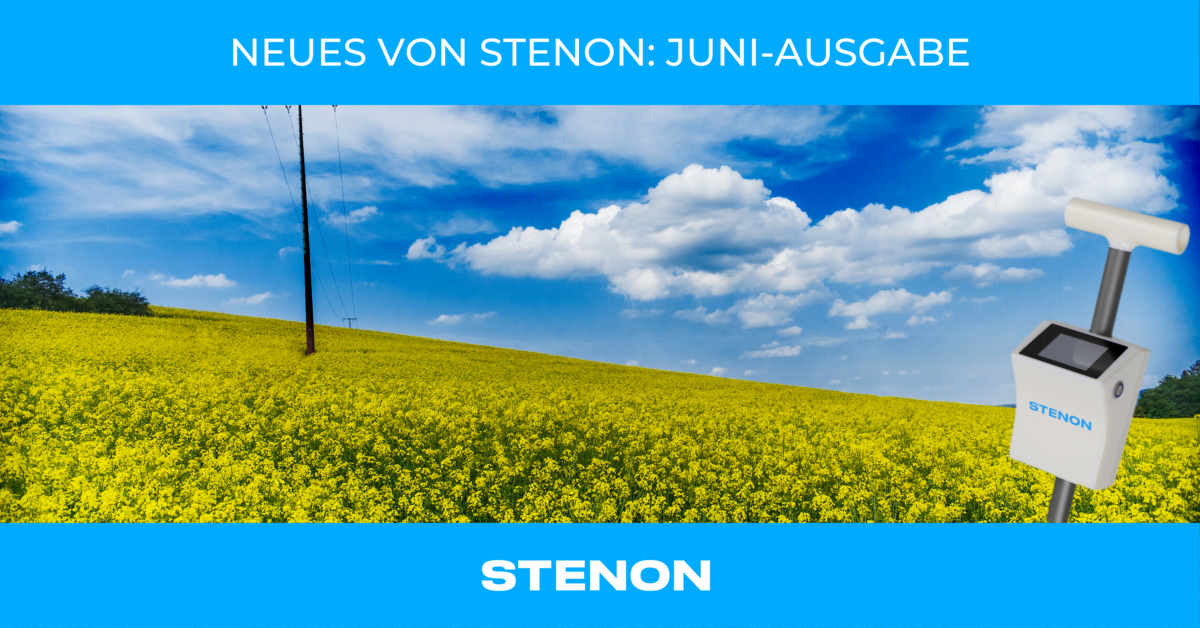Stenon Newsletter Juli - Farmlab auf Feld mit gelben Blumen 2