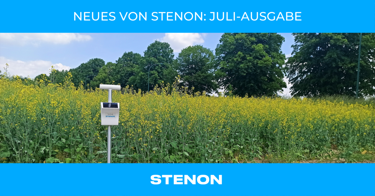 Stenon Newsletter Juli - Farmlab auf Feld mit gelben Blumen 1